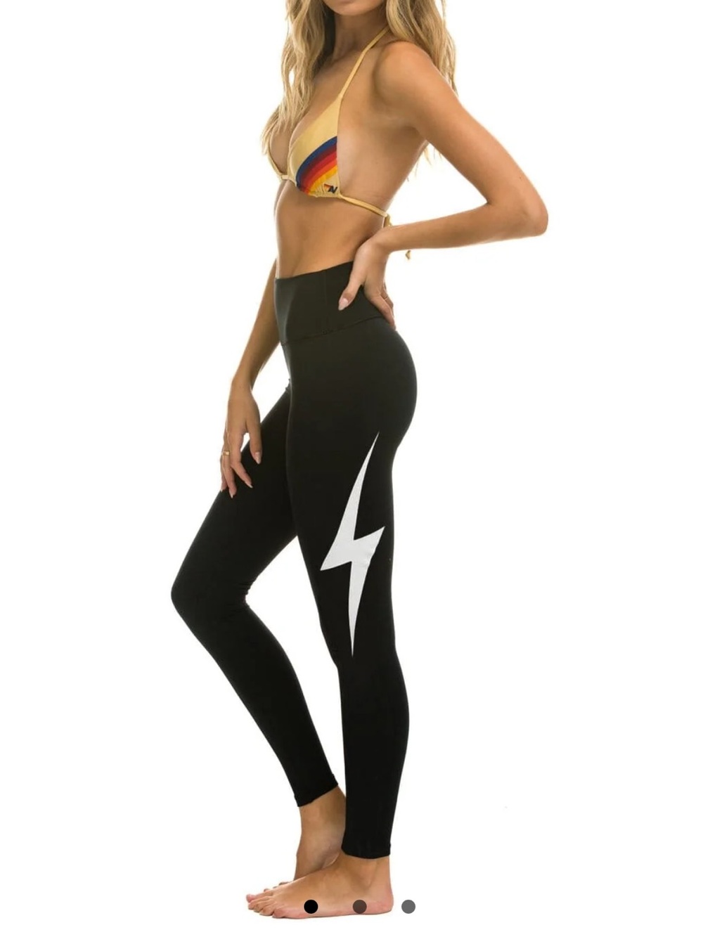 Aviator Nation FULL LENGTH HI-RISE BOLT LEGGINGS - BLACK XS
(45)